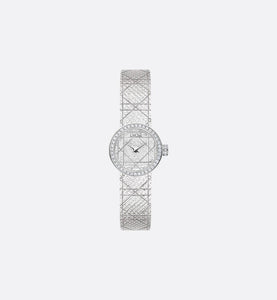 La Mini D My Dior • Ø 19 mm, Steel and Diamonds