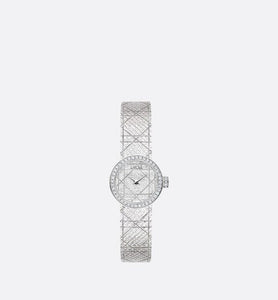 La Mini D My Dior • Ø 19 mm, Steel and Diamonds