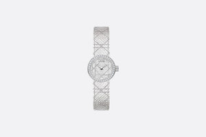 La Mini D My Dior • Ø 19 mm, Steel and Diamonds