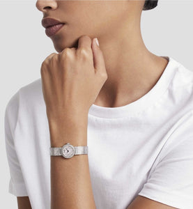 La Mini D My Dior • Ø 19 mm, Steel and Diamonds