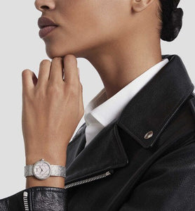 La D My Dior • Ø 25 mm, Steel and Diamonds