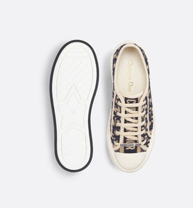 Walk'n'Dior Platform Sneaker • Deep Blue Dior Oblique Embroidered Cotton
