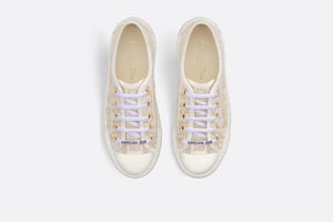 Walk'n'Dior Platform Sneaker • Gold-Tone Dior Oblique Cotton with Metallic Thread Embroidery