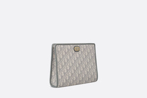 Medium 30 Montaigne Pouch • Gray Dior Oblique Jacquard