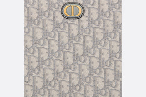 Medium 30 Montaigne Pouch • Gray Dior Oblique Jacquard