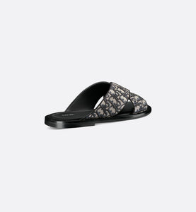 Dior Alias Sandal • Beige and Black Dior Oblique Jacquard