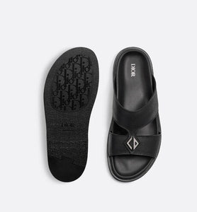 Dior Aqua Sandal • Black Grained Calfskin