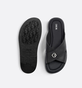 Dior Alias Sandal • Black Grained Calfskin