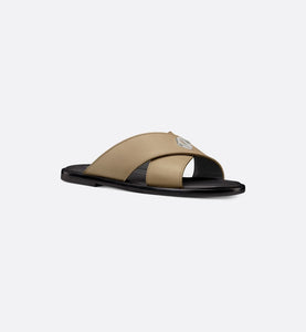 Dior Alias Sandal • Beige Grained Calfskin