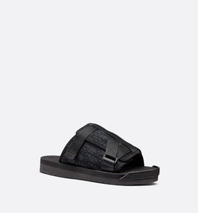 Dior Alpha Sandal • Black Dior Oblique Jacquard