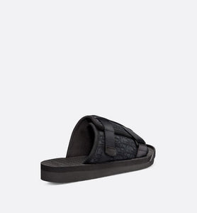 Dior Alpha Sandal • Black Dior Oblique Jacquard