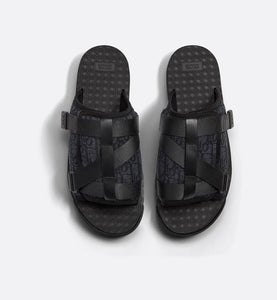 Dior Alpha Sandal • Black Dior Oblique Jacquard