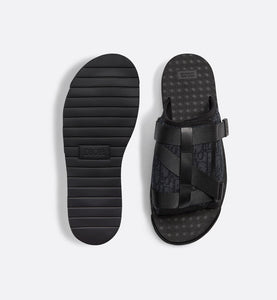 Dior Alpha Sandal • Black Dior Oblique Jacquard