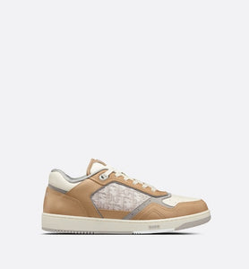 B27 Low-Top Sneaker • Beige and Cream Smooth Calfskin with Cream Dior Oblique Jacquard
