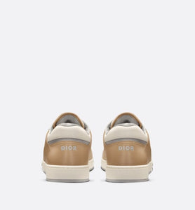 B27 Low-Top Sneaker • Beige and Cream Smooth Calfskin with Cream Dior Oblique Jacquard