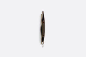 A5 Pouch • Beige Grained Calfskin with CD Icon Signature