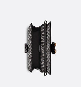 Gallop Bag with Strap • Beige and Black Dior Oblique Jacquard