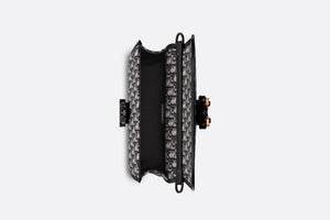 Gallop Bag with Strap • Beige and Black Dior Oblique Jacquard