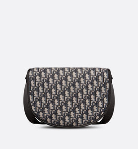 Gallop Bag with Strap • Beige and Black Dior Oblique Jacquard