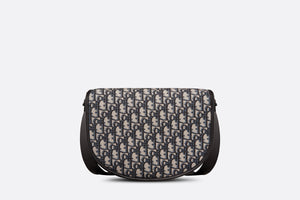 Gallop Bag with Strap • Beige and Black Dior Oblique Jacquard