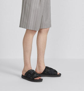 Dior Alpha Sandal • Black Dior Oblique Jacquard