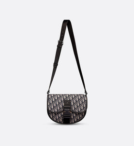 Gallop Bag with Strap • Beige and Black Dior Oblique Jacquard