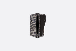 Mini Roller Bag with Strap • Beige and Black Dior Oblique Jacquard and Black Grained Calfskin