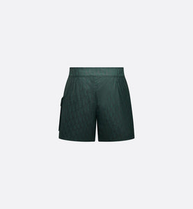 Dior Oblique Swim Shorts • Deep Green Technical Fabric