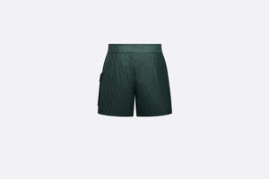 Dior Oblique Swim Shorts • Deep Green Technical Fabric
