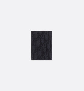 Bi-Fold Card Holder • Black Dior Oblique Jacquard