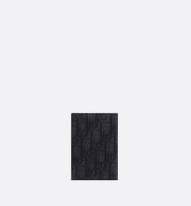 Bi-Fold Card Holder • Black Dior Oblique Jacquard