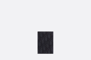 Bi-Fold Card Holder • Black Dior Oblique Jacquard