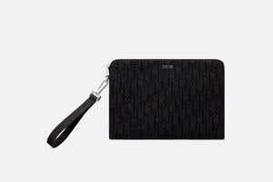 Pouch • Black Dior Oblique Jacquard