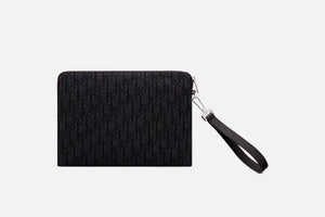 Pouch • Black Dior Oblique Jacquard