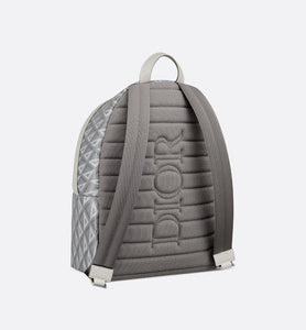 Rider Backpack • Dior Gray CD Diamond Canvas and Smooth Calfskin