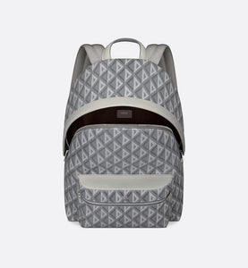 Rider Backpack • Dior Gray CD Diamond Canvas and Smooth Calfskin