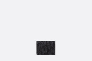 Business Card Holder • Black Dior Oblique Jacquard