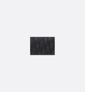 Business Card Holder • Black Dior Oblique Jacquard
