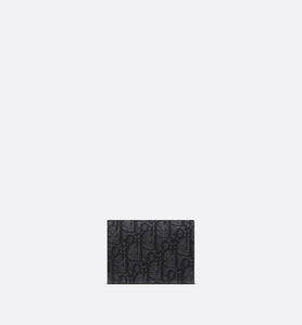 Business Card Holder • Black Dior Oblique Jacquard