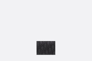 Business Card Holder • Black Dior Oblique Jacquard