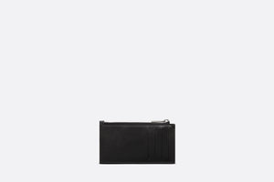 Zipped Card Holder • Black CD Diamond Canvas