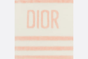 Kid's T-Shirt • Ivory Velvet Jersey Jacquard with Light Coral Pink Stripes