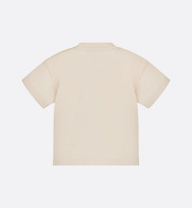Baby T-Shirt • Light Beige Thick Cotton Jersey