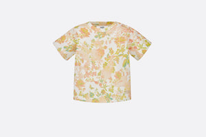 Baby T-Shirt • Multicolor Cotton Jersey with Floral Print