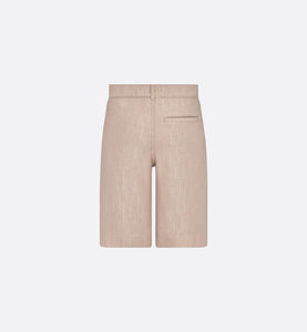 Kid's Bermuda Shorts • Beige Dior Oblique Cotton Denim