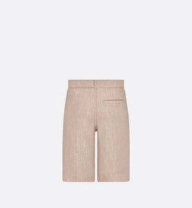 Kid's Bermuda Shorts • Beige Dior Oblique Cotton Denim