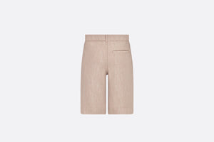 Kid's Bermuda Shorts • Beige Dior Oblique Cotton Denim