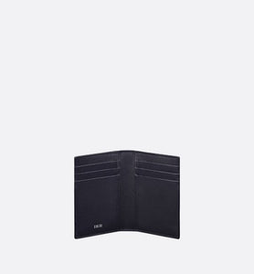 Bi-Fold Card Holder • Navy Blue CD Diamond Canvas