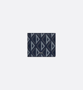 【無料郵送/関税込/正規品】 Dior CD Diamond Canvas Wallet Bla 2ESBH069DCO_H43E CD DIAMOND Canvas Mens Bifold Wallet Black