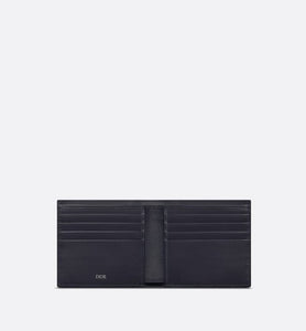 【無料郵送/関税込/正規品】 Dior CD Diamond Canvas Wallet Bla 2ESBH069DCO_H43E CD DIAMOND Canvas Mens Bifold Wallet Black